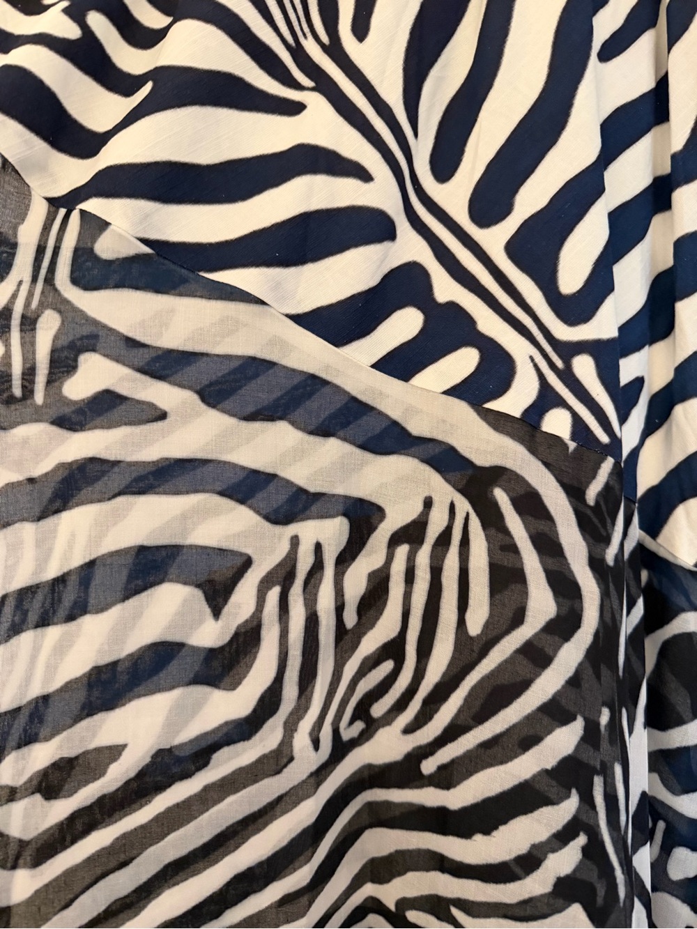 Seven Wonders Blue & White Zebra-Print Maxi Skirt - Picture 4 of 4